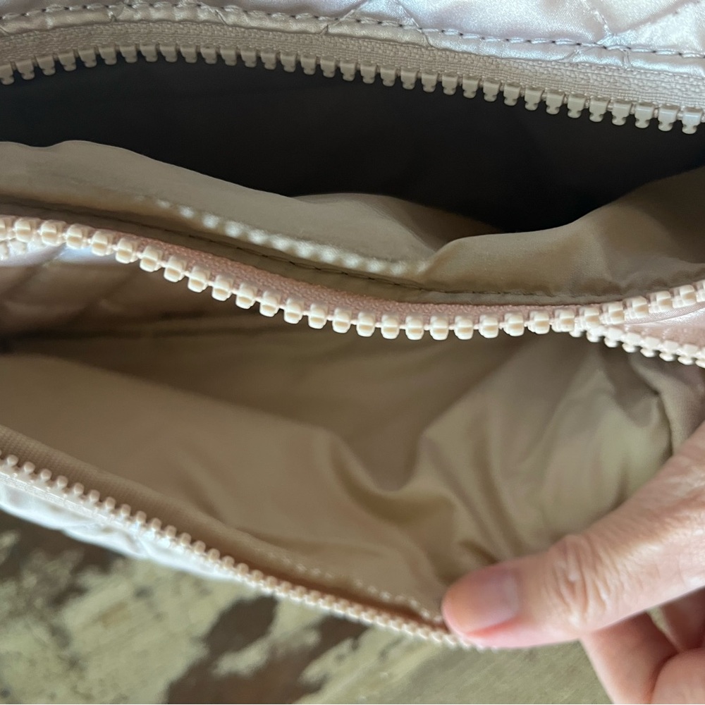 MZ Wallace Quilted Pale Rose Gold Metro Crossbody Belt Bag - Picture 5 of 7